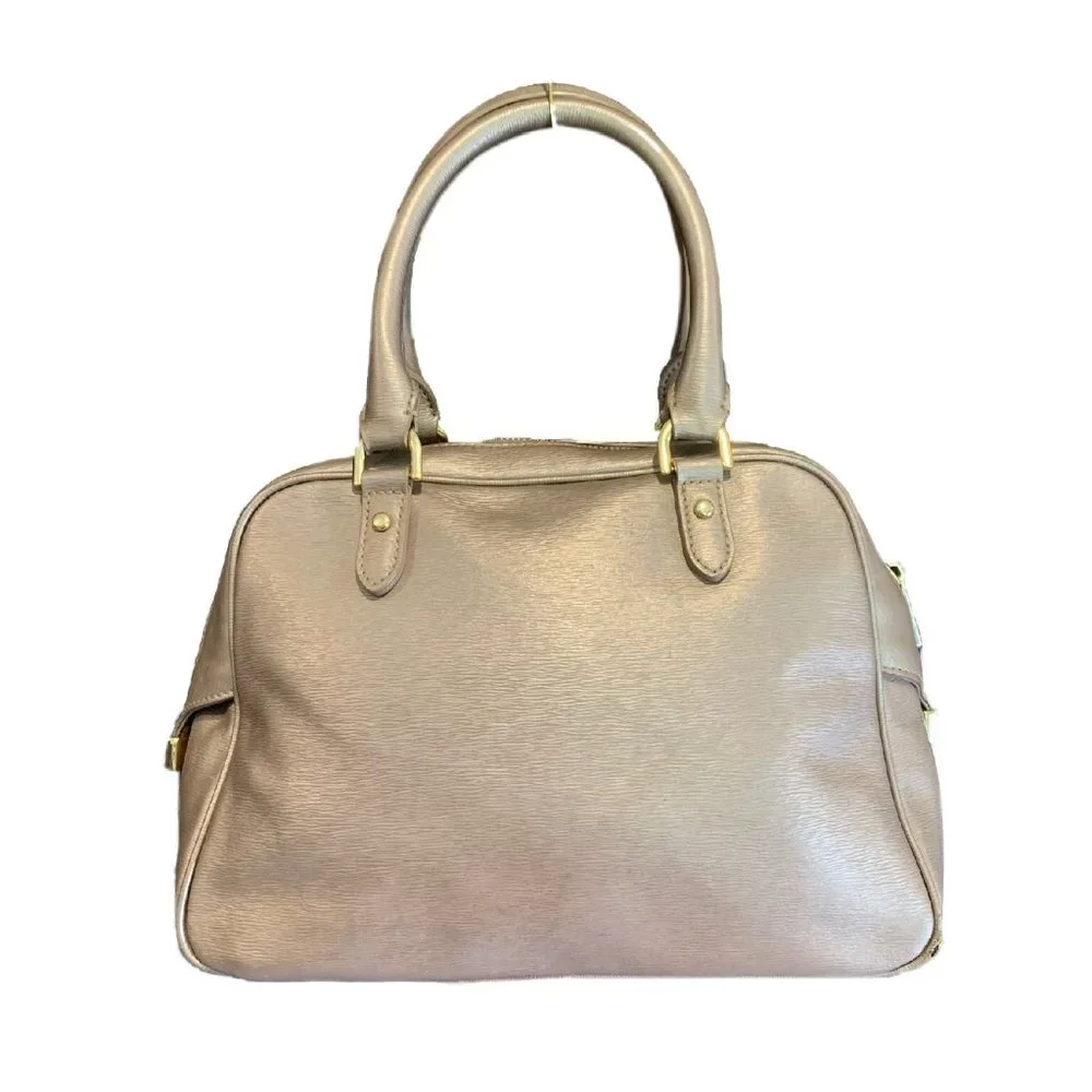 Ralph Lauren Metallic Antique Gold Handbag Tote - Picture 2 of 15